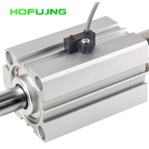 Cylindre pneumatique ultra-mince standard en alliage d'aluminium de type double action réglable SDAJ Series Airtoc avec aimant - Product Image 4