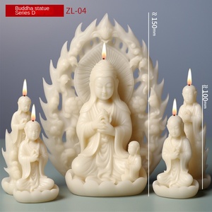 DIY ทําด้วยมือ Guanyin พระพุทธรูปฮอลล์น้ํามันหอ<span class=keywords><strong>ม</strong></span>ระเหยแ<span class=keywords><strong>ม</strong></span>่พิมพ์สําหรับพระพุทธรูปเทียนแม่พิมพ์ซิลิโคน - Product Image 6