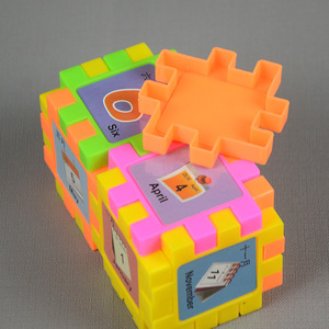 Bloques de construcción para educación temprana de niños, 68 piezas, rompecabezas de frutas con alfabeto, juguete entrelazado para niños de 2 a 4 años, unisex - Product Image 4