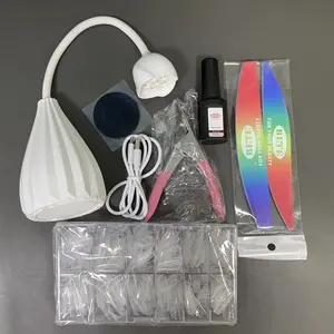 BETE Stainless Steel And Sponge Set With No Wipe Glossy Top And Base Coat Private Label Gel Nail Polish Kit