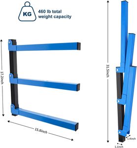 Support en <span class=keywords><strong>bois</strong></span> métallique robuste à montage mural avec <span class=keywords><strong>étagère</strong></span>s système à 3 niveaux pour <span class=keywords><strong>garage</strong></span> atelier en <span class=keywords><strong>bois</strong></span> intérieur extérieur - Product Image 1
