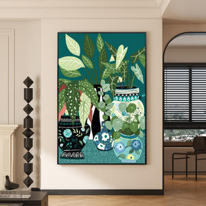 Quadri su Tela con Stampa Astratta in Stile <span class=keywords><strong>Matisse</strong></span>, Dipinti Moderni con Inchiostro Ecologico, Arte Colorata e Carina per Soggiorno - Product Image 3