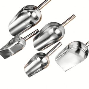 Multifunction Thicken Stainless Steel <b>Bar</b> Ice Flour <b>Utility</b> Scoop Metal Food Scoop Round Bottom Ice Scoop for Kitchen - Product Image 3