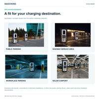Nouvelle borne de recharge rapide DC Xiaochong pour véhicules électriques, à poser au sol, 4 pistolets, 80/120/160/240 kW, pour 4 véhicules, avec application de charge automatique, OCPP1.6, écran tactile