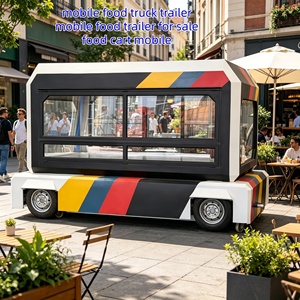Remolque de Comida Móvil Eléctrico con Carrito de Aperitivos y Cocina Completa para Servicio de Alimentos Comercial - Product Image 1