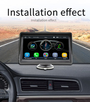 BQCC 7'' Autoradio Universel Sans Fil Carplay Android Auto Mirrorlink Portable BT/USB/AUX avec Pare-Soleil Lecteur Multimédia Voiture