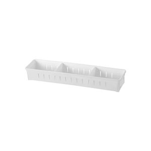 FaSoLa Kitchen <b>Drawer</b> Organizer Rectangle White Open Top With Compartments For Utensils Storage - Product Image 2