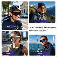 Lunettes de soleil audio photochromiques intelligentes pour le cyclisme, sport de plein air, assistant vocal IA, étanches IPX-5, protection UV 2026