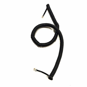 Cordon téléphonique spiralé universel de 3 mètres RJ9 RJ10 RJ11 RJ12 pour combiné de <span class=keywords><strong>téléphone</strong></span> fixe et téléphones de bureau - Product Image 2