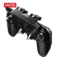Pengontrol PUBG AK66 Enam Jari, Gamepad untuk PUBG Free Fire, Tombol Joystick Gamepad dengan Trigger L1 R1
