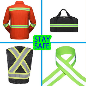 Trung Quốc Nhà Máy May Trên An Toàn Sọc Băng Phản Quang Vải Băng Phản Quang Vật Liệu Phản Quang Quần Áo - Product Image 6