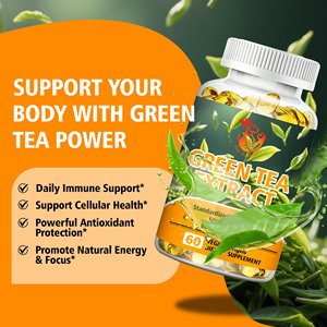 OEM ODM Green Tea Extract <b>Vegan</b> Softgels with High EGCG Promotes Metabolic Function Ary Supplement High EGCG <b>Vegan</b> Softgels - Product Image 6