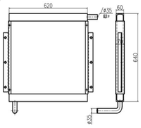 Radiateur de moteur d'excavatrice personnalisé JSY, refroidisseurs d'huile hydraulique en aluminium pour système hydraulique, refroidissement du moteur, compatible KATO