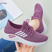 2026 Baskets en maille pour femmes et étudiantes, avec logo personnalisé, économiques, super confortables, légères, semelle en EVA, chaussures de sport