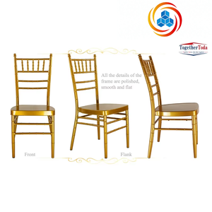 Mehrfarbiger Metall-Chiavari-Hotelstuhl Stapelbare Bankettsitzgelegenheiten mit Klassischem Leiter-Rücken-Design für Hotels, Hochzeiten und Bankette - Product Image 2