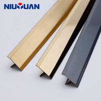 Bande de séparation de carrelage en acier inoxydable en forme de T pour meubles, sols, murs et tapis, fabriquée par NIUYUAN