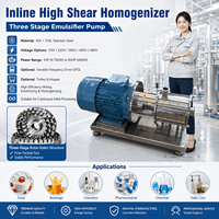 Pompa Pencampur Multistage Baja Tahan Karat Homogenizer Pipa Geser Tinggi