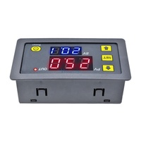 Minuterie électronique avec affichage LED, 12V, 24V, AC 110V, 220V, DC 12V, minuterie, contrôleur de Cycle, interrupteur relai de minuteur réglable