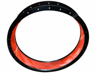 Ruban adhésif flexible en silicone, tissu en acier inoxydable enduit de caoutchouc, joint d'expansion en caoutchouc fluorocarboné haute température facile à poser