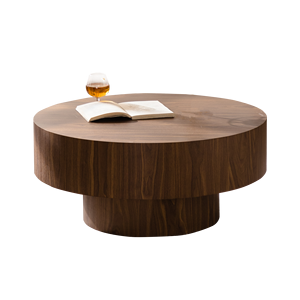 Durable Modern Round Wood 30.51 Inch <b>Coffee</b> <b>Table</b> for Living Room Furniture Bedroom Dining - Product Image 2