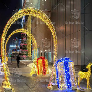 Décoration de Noël personnalisée : Arche lumineuse LED extérieure en forme de tunnel - Product Image 6