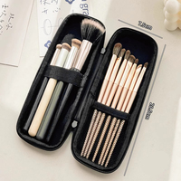 Étui rigide étanche en EVA avec fermeture éclair pour pinceaux de maquillage, personnalisable avec logo, idéal pour le rangement de crayons à sourcils et rouges à lèvres en voyage (vente en gros)
