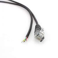 Cable de extensión de cable abierto RJ11 6P4C personalizado | Convertidor de línea telefónica de módem ADSL | Cableado blindado de grado industrial