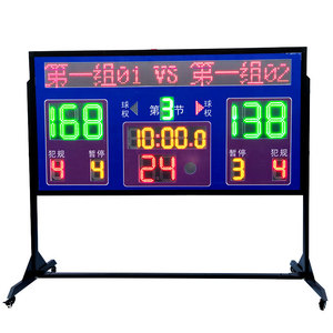 Basketball Electronic Scoreboard 1.8m Wireless Remote <b>Control</b> 24 Second Timer Court Equipment - Product Image 1
