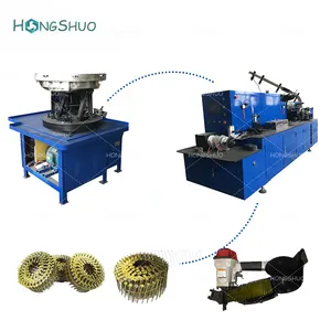 Nagels Verzamelplaatsgebied Machine Plastic Collated Coil Nail Making Machine Voor Dakbedekking Nail