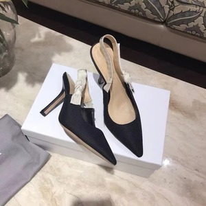Nouvelles sandales de luxe pour femmes 2026 à talons hauts, avec lettres brodées et en cuir véritable - Product Image 3