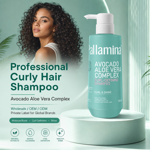 Shampooing pour <span class=keywords><strong>cheveux</strong></span> bouclés et frisés Pallamina Wavy Coily Curly, définissant les boucles, à l'avocat et à l'aloe vera, nettoyage doux, apaisant le cuir chevelu, hydratant, 500 ml - Product Image 4