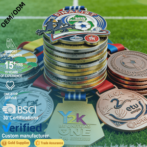 Medalla Deportiva Personalizada de Aleación de Zinc 3D en Oro, Diseño Personalizado, Grabado Láser, Relieve e Impresión para Maratón, Venta al Por Mayor - Product Image 4