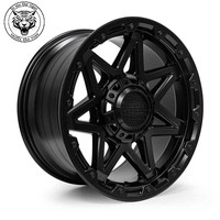Jantes en aluminium 6061-T6 tout-terrain 4x4, 17-18 pouces, jantes forgées personnalisées, finition noire pour Mustang Chevrolet Camaro Chevelle