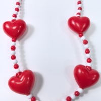 Perles LED clignotantes en gros - Rouge Amour Mardi Gras Saint-Valentin Fournitures de fête ABS Taille personnalisée