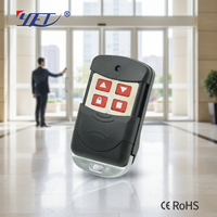 YET2243 433mhz Control Remoto Inalámbrico Universal, Duplicador de Código, Transmisor RF para Sistema de Seguridad de Puertas de Vidrio, Puerta de Garaje