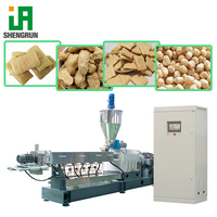 Ligne d'extrusion de snacks protéinés à base de soja, machines de fabrication de protéines végétales texturées, machine de transformation de viande de soja