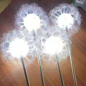 โคมไฟ LED รูปดอกแดนดิไลออน IP66 กันน้ำ ไฟใยแก้วนำแสง สำหรับตกแต่งสวนกลางแจ้ง สนามหญ้า ภูมิทัศน์ ฉากกลางคืน - Product Image 5