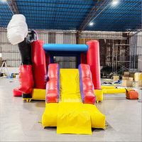 Château gonflable Mickey Mouse avec toboggan, aire de jeux pour fête à thème dessin animé