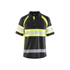 BLAKLADER - 333810519933XXL Polo UV de alta visibilidad Nivel 1 Negro/Amarillo-EAN 7330509500989 ROPA DE TRABAJO DE 2017 - Product Image 1