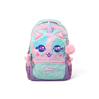 Ensemble de sacs d'école 3 pièces super mignon et populaire pour enfants : sac à dos, trousse à fermeture éclair, sac à déjeuner, sac à roulettes - Polyester, couleur personnalisable