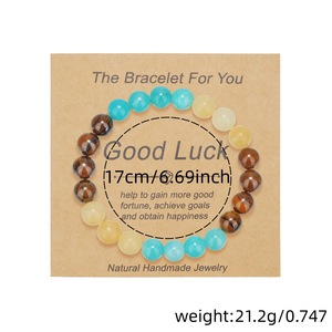 Natural Stone <b>Beaded</b> <b>Bracelet</b> 8mm Confidence Love Wisdom Passion Women's Jewelry Gift - Product Image 4