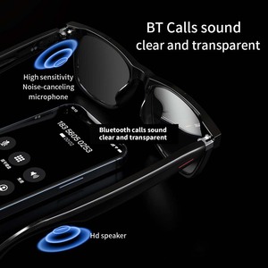 Lunettes de soleil intelligentes AI <span class=keywords><strong>pour</strong></span> sports de plein air avec appels mains libres, <span class=keywords><strong>musique</strong></span>, anti-lumière bleue, Bluetooth sans fil et traduction IA - Product Image 5