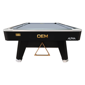โต๊ะบิลเลียด Oem Alpha ขนาด 9 ฟุต โครงหินชนวน รุ่น K55 พร้อมเบาะรองนั่ง สำหรับใช้งานในร่มเชิงพาณิชย์ - Product Image 1