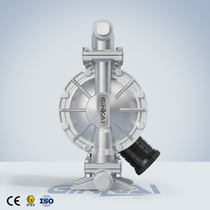 Gk 1 इंच 25 मिमी स्टेनलेस स्टील न्यूमेटिक एयर डायाफ्राम पंप डीजल पानी एसिड और अलकाली रसायनों के लिए - Product Image 3