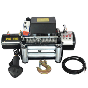 Treuil électrique pour camion de pompiers tout-terrain 9500 lb, treuil de remorque robuste à câble métallique pour camion-citerne - Product Image 1