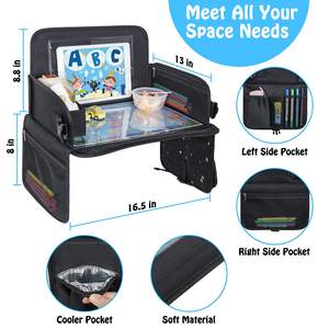 Free sample Airplane <b>Tray</b> Table Cover with Pockets Travel Essentials for Babies, Toddlers, Adults Travel <b>Tray</b> for Kids - Product Image 6