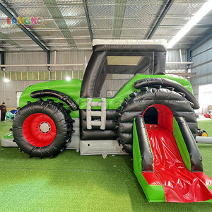 บ้านลมเป่าลมรูปทรงรถแทรกเตอร์จอห์นเดียร์ ยูนิคอร์น สำหรับเด็ก - Product Image 3