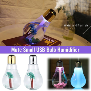 Colorful Light Bulb Air Humidifier <b>Essential</b> <b>Oil</b> <b>Diffuser</b> Atomizer Freshener Mist Sprayer Car Home Silent Humidifier - Product Image 3