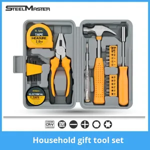 Bộ dụng cụ sửa chữa nhà cửa hoàn chỉnh, hộp dụng cụ gia đình hàng ngày, cờ lê lục giác, tua vít, kìm, dụng cụ cầm tay, hộp đựng cứng bằng carbon - Product Image 5