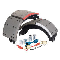 Kit de Zapatas de Freno de Tambor 4707Q para Vehículos Comerciales Clase 8, Ejes de Remolque de Capacidad Estándar de 20,000 Libras (20K) y Ejes de Tracción Traseros
